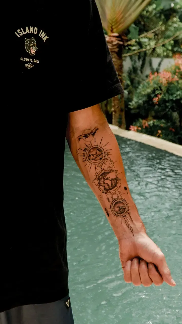 Tattoo work at Island Ink Bali